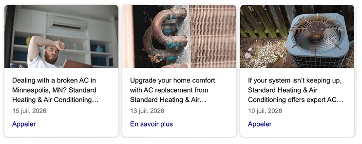 HVAC contractors posting carousel